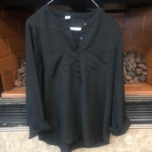 Old Navy Small Black Blouse 3/4 sleeve